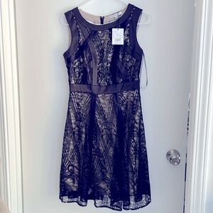 Sandra Darren knee high dress beautiful lace